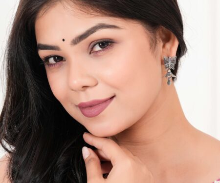 Women's Indian Bollywood Stylish AZ838-OXidised Jhumki Traditional Ethnic Earrings for Women - Unique Design