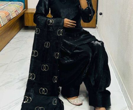 Women's Fendi Silk Solid Muslim Straight Kurti With Pant and Dupatta set