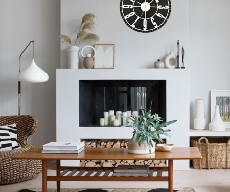 Wooden Silent Non-Ticking Wall Clock for Home Stylish Latest Designer Wall Clock for Home Living Room Bedroom Office Hall