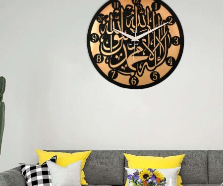 Wooden Silent Non-Ticking Wall Clock for Home Stylish Latest Designer Wall Clock for Home Living Room Bedroom Office Hall