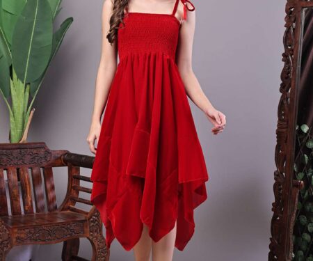 Women's Black Velvet Solid Printed Shirt Midi Dress with Belt